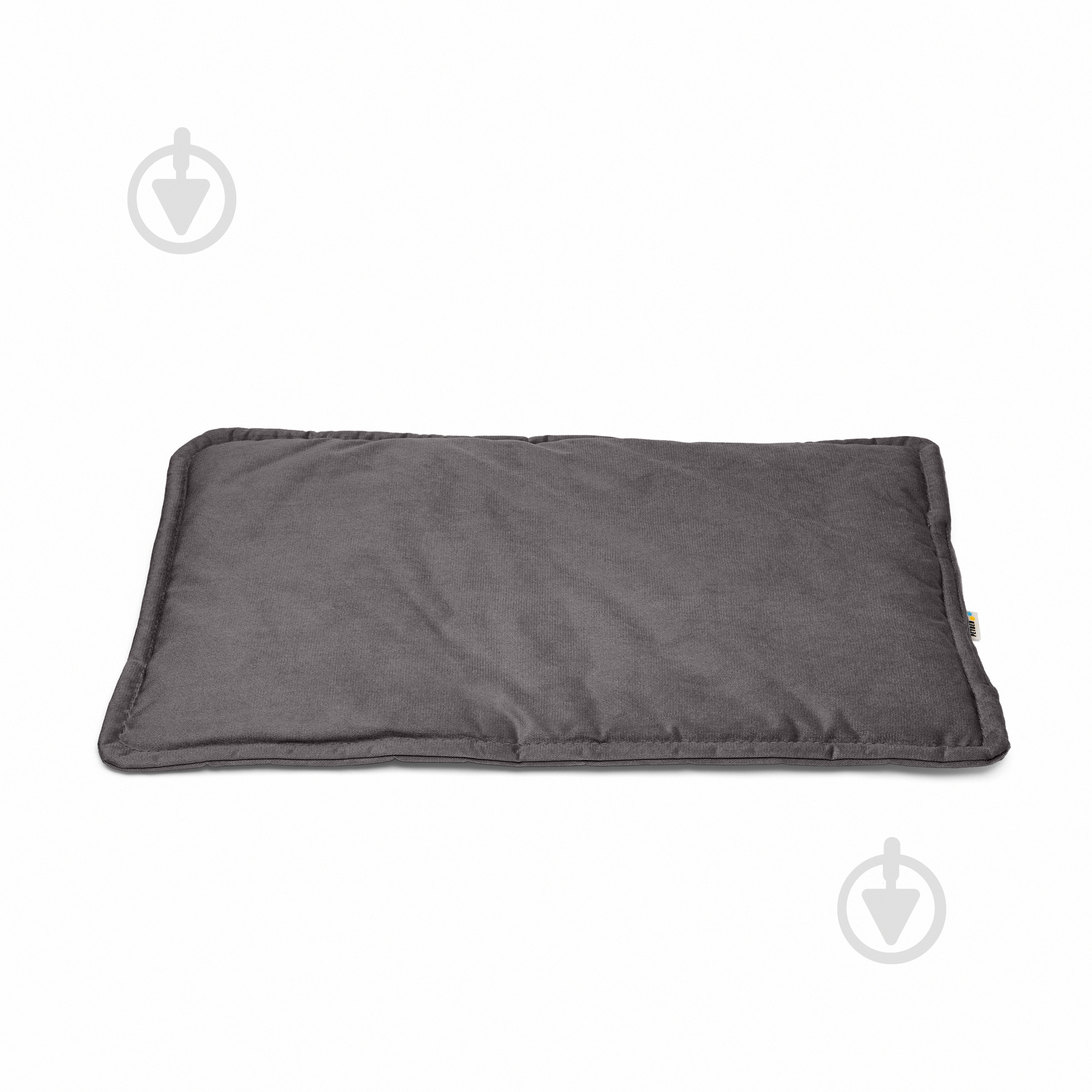 Лежак PETBED Слим L 80х55 см h-3 см велюр темно-серый - фото 1 Лежак PETBED Слим L 80х55 см h-3 см велюр темно-серый - фото 1