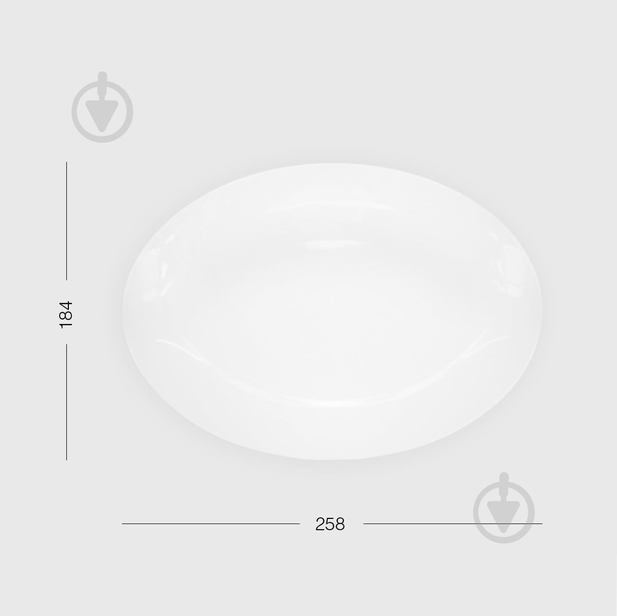 Тарелка MVM Жемчужина KP-93 S White - фото 9