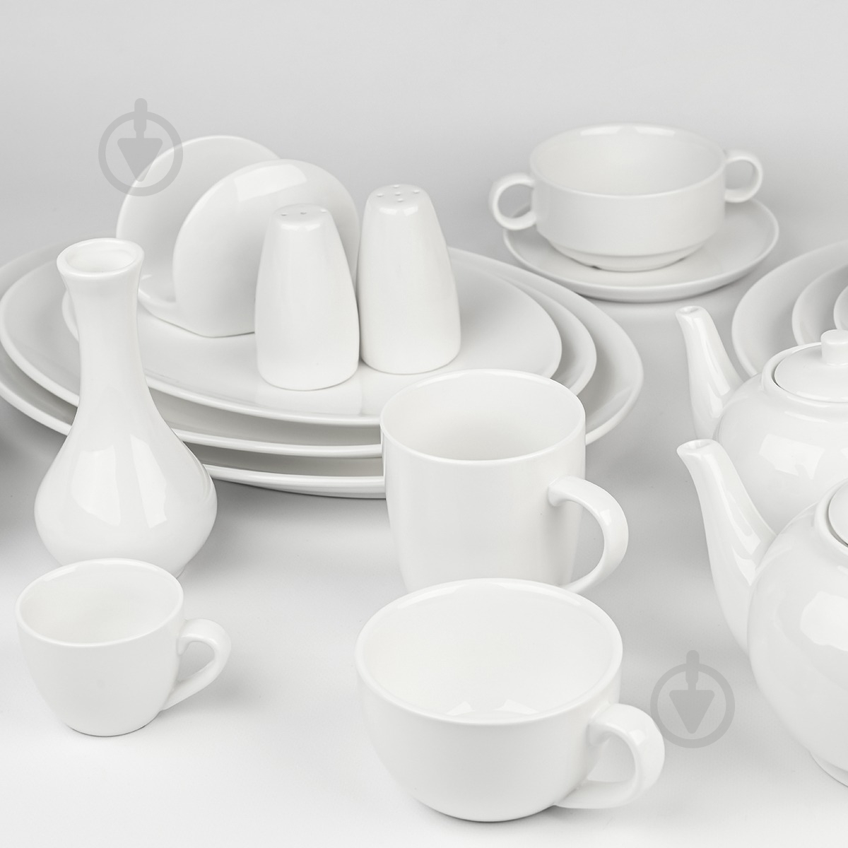 Тарелка MVM Жемчужина KP-93 S White - фото 4