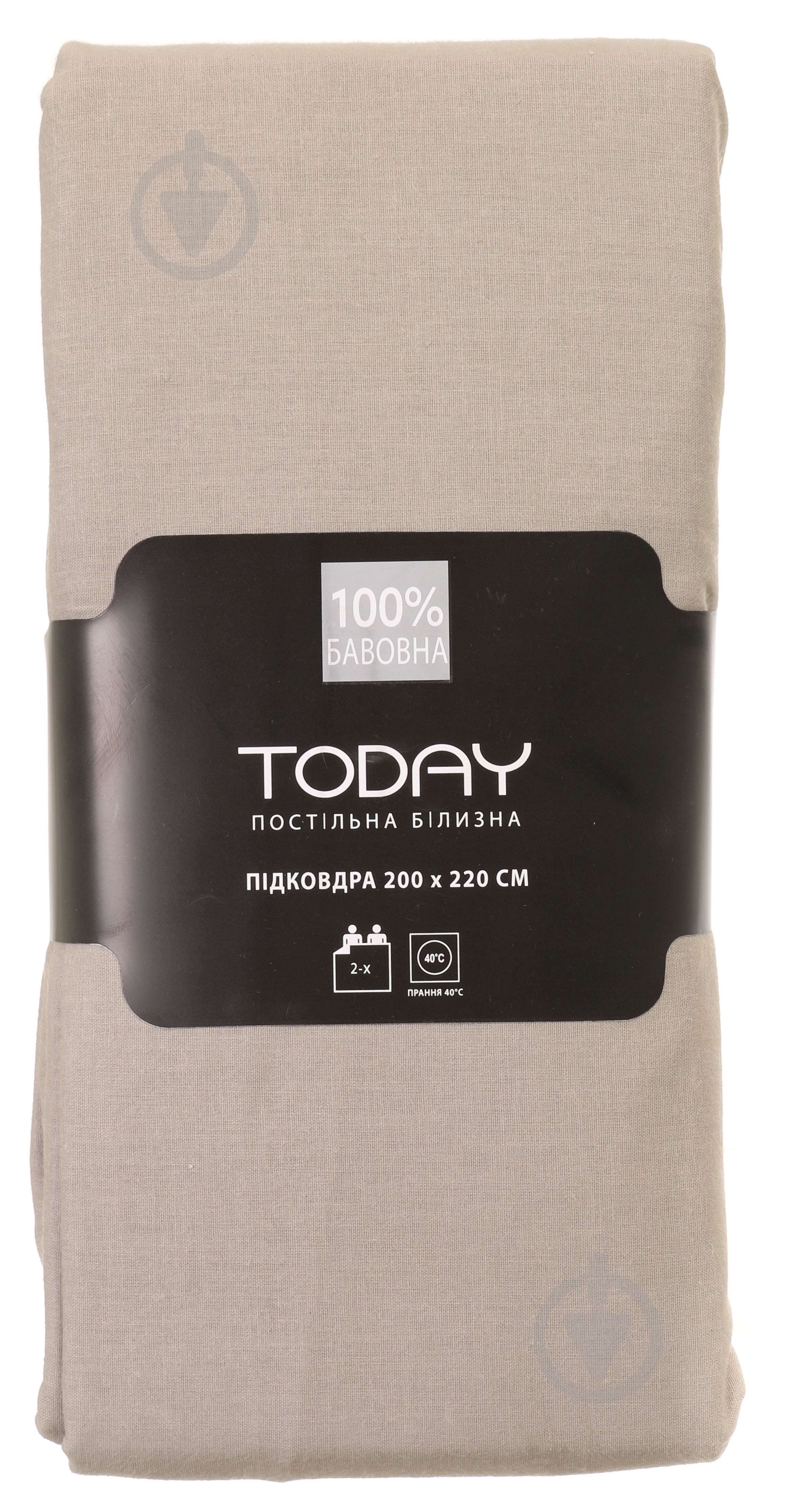 Пододеяльник 2 200x220 см песочный Today - фото 3 Пододеяльник 2 200x220 см песочный Today - фото 3