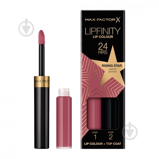 Помада губная Max Factor Lipfinity 2 Step 84 Rising Star 5,5 мл - фото 1 Помада губная Max Factor Lipfinity 2 Step 84 Rising Star 5,5 мл - фото 1