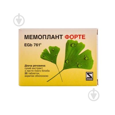 Мемоплант Dr. Willmar Schwabe форте таблетки 20 шт. - фото 1 Мемоплант Dr. Willmar Schwabe форте таблетки 20 шт. - фото 1