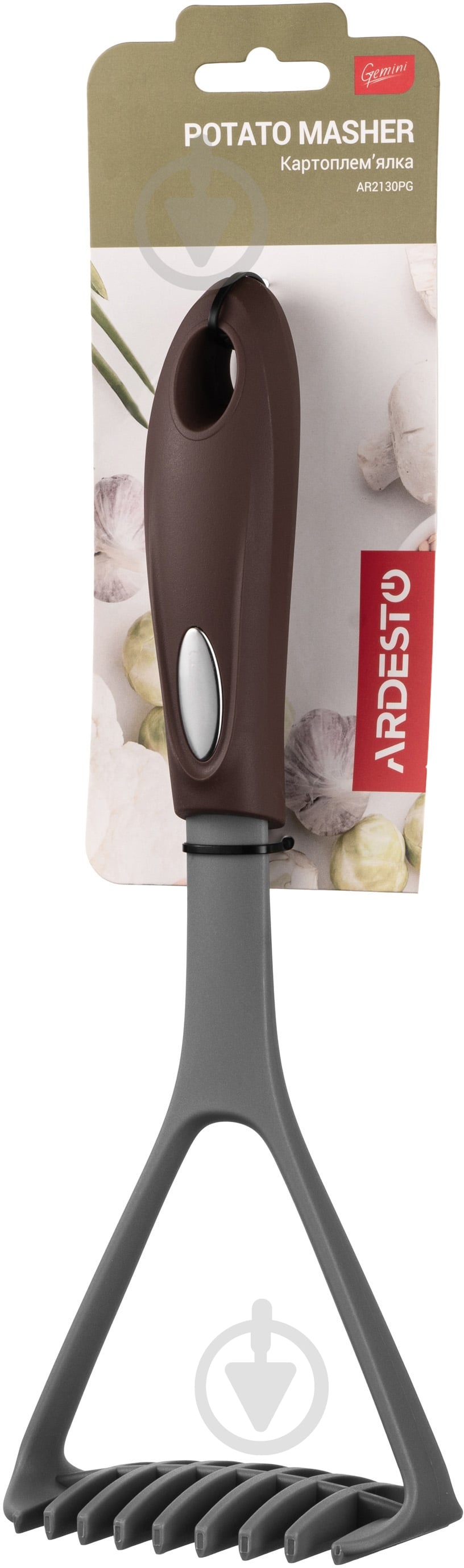 Картофелемялка ARDESTO Gemini 32,5 см серо-коричневая AR2130PG - фото 6 Картофелемялка ARDESTO Gemini 32,5 см серо-коричневая AR2130PG - фото 6