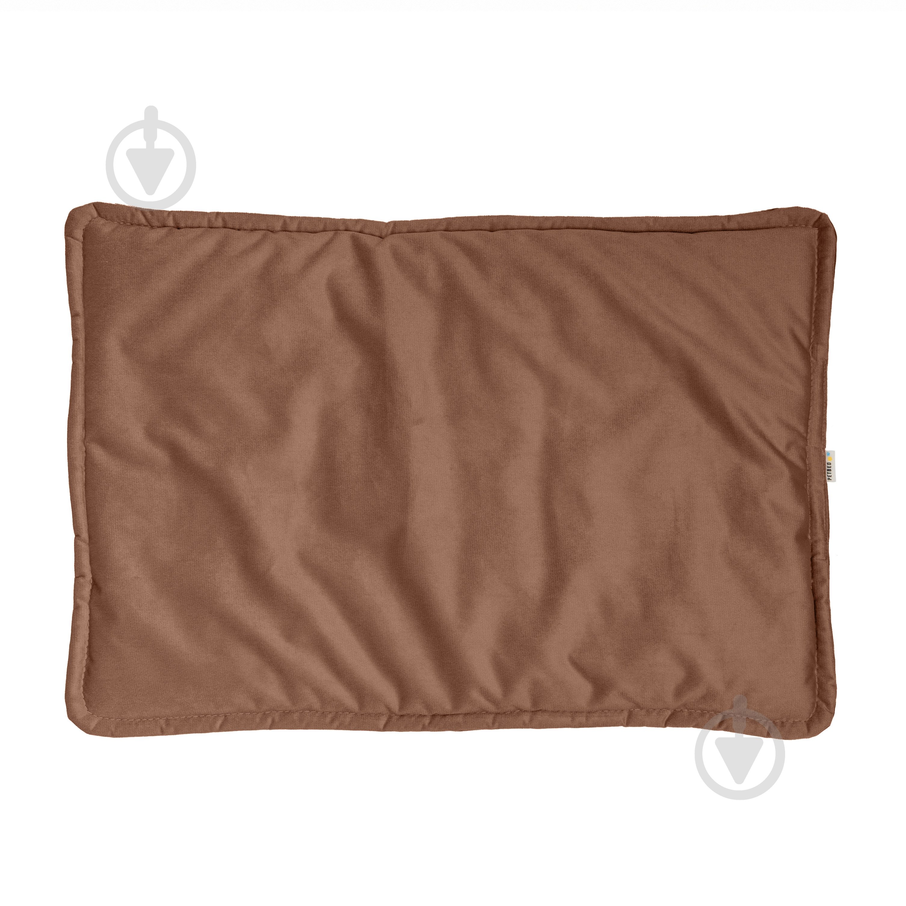 Лежак PETBED Слим 2XL 100х70 см h-3 см велюр коричневый - фото 3 Лежак PETBED Слим 2XL 100х70 см h-3 см велюр коричневый - фото 3