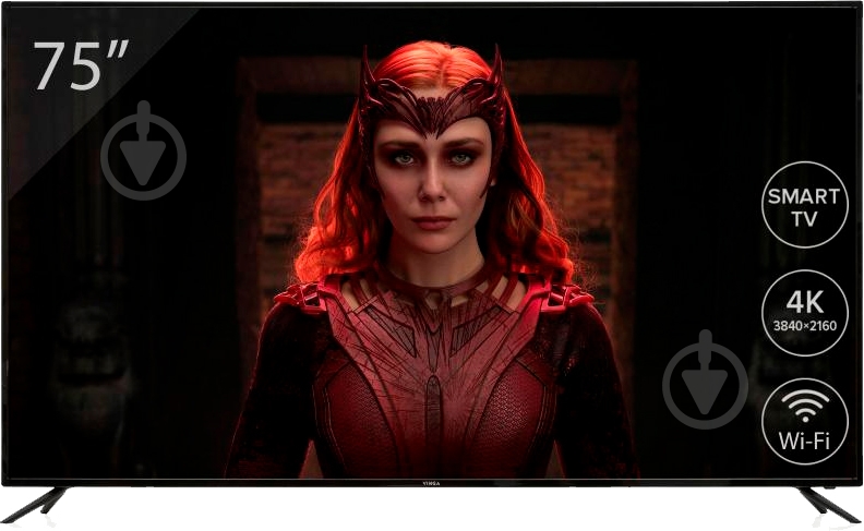 Телевизор Vinga S75UHD21B - фото 1