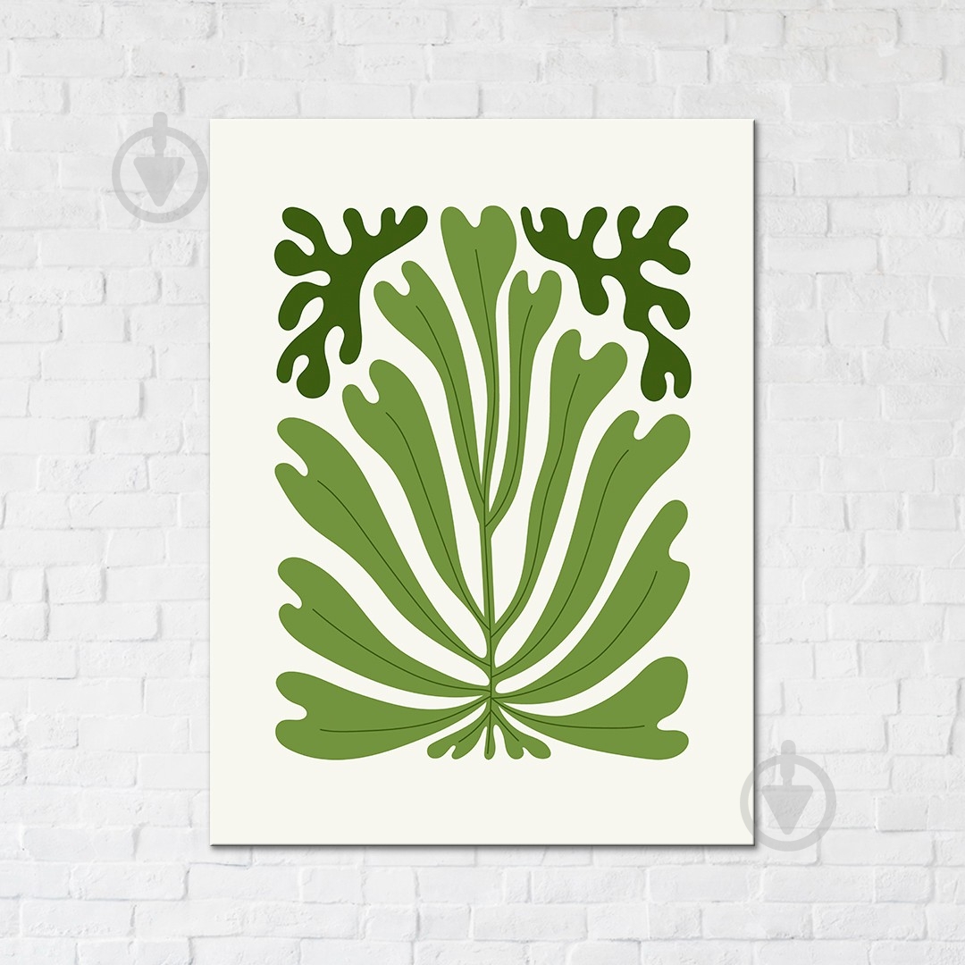 Постер Зелень. Постер для інтер'єру 30x40 см Brushme - фото 1