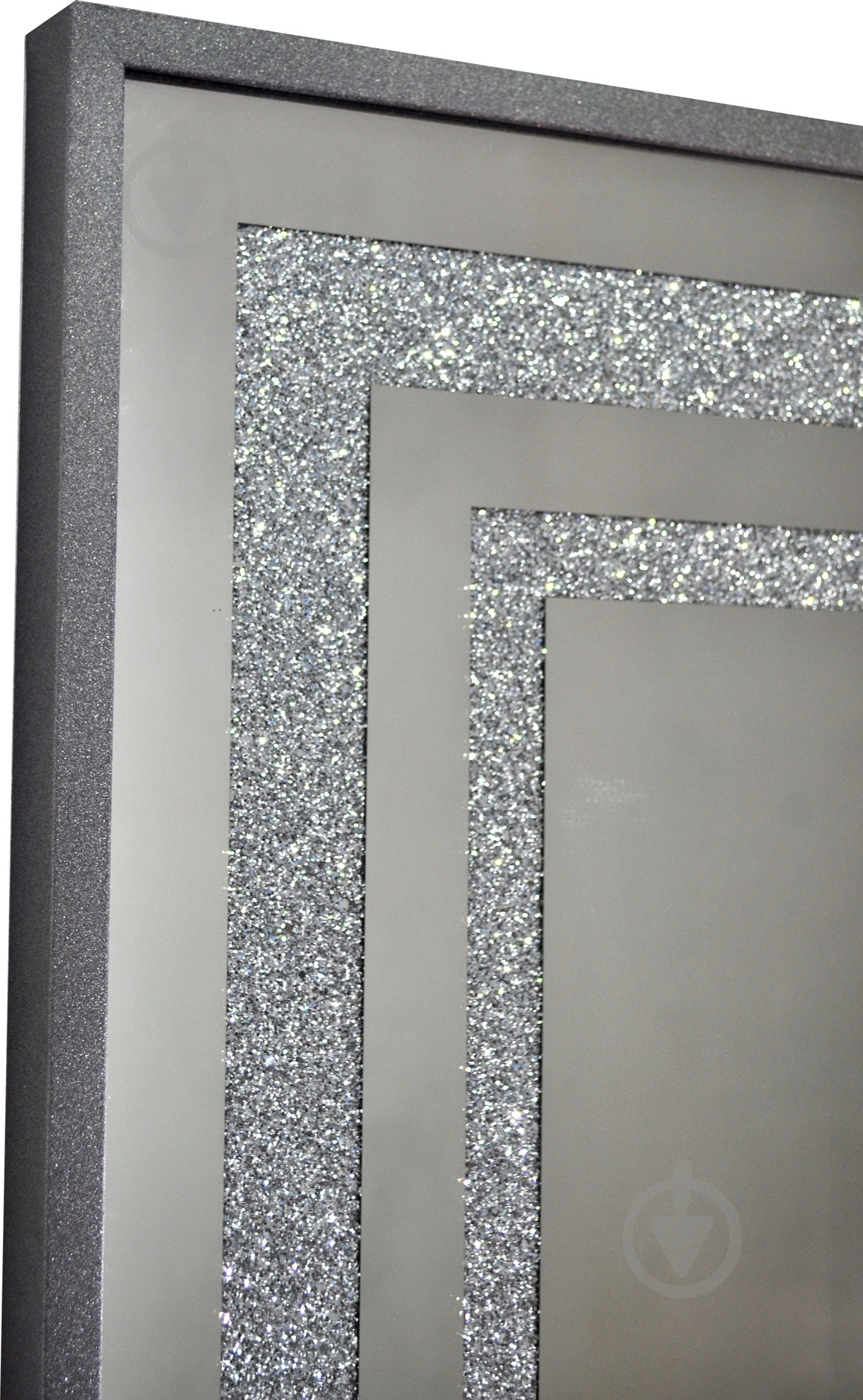 Дзеркало косметичне SEAPS Zerrofixx Glitter Square Silver X10 №3306A 94х94 см - фото 2 Дзеркало косметичне SEAPS Zerrofixx Glitter Square Silver X10 №3306A 94х94 см - фото 2
