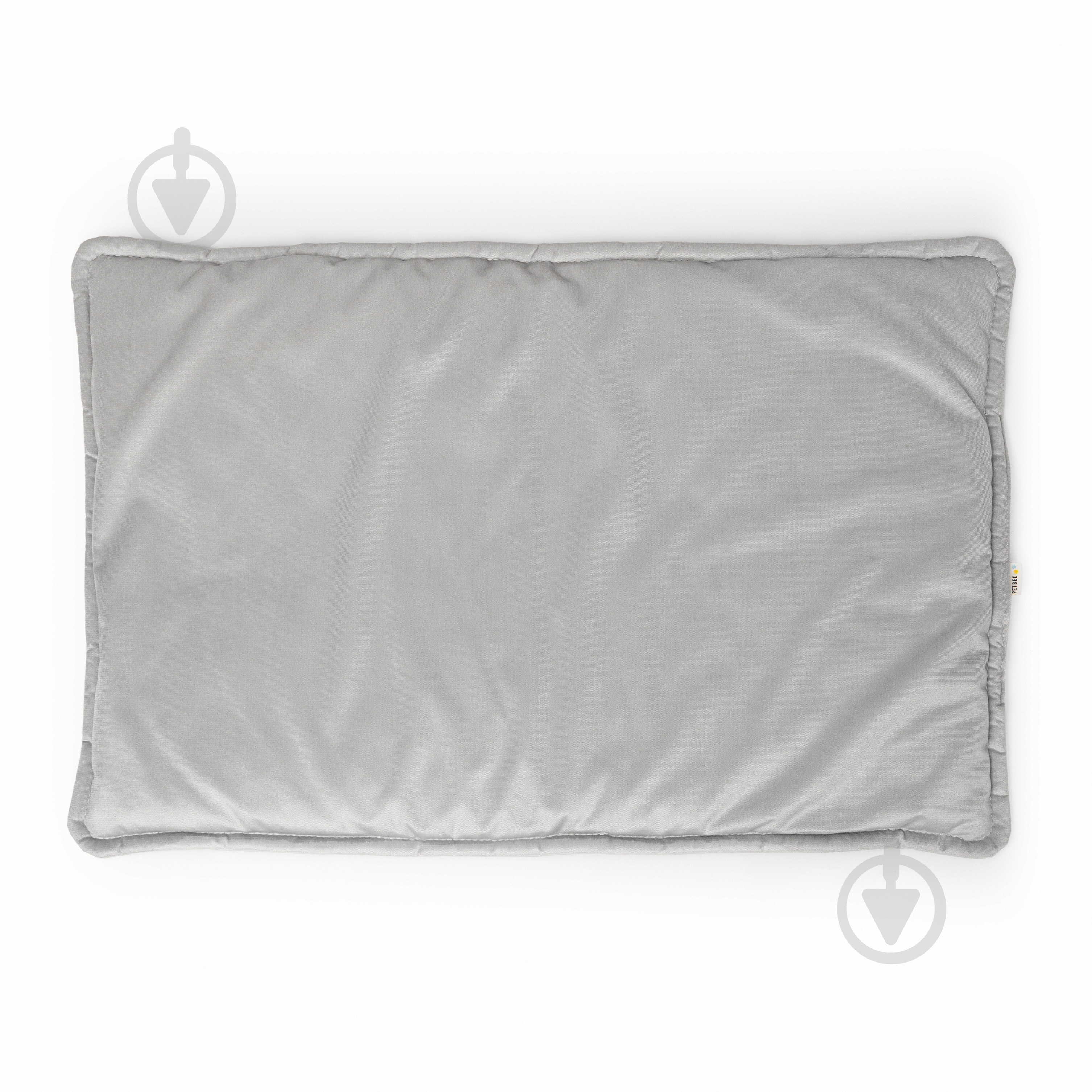 Лежак PETBED Слим 3XL 120х80 см h-3 см велюр серый - фото 3 Лежак PETBED Слим 3XL 120х80 см h-3 см велюр серый - фото 3