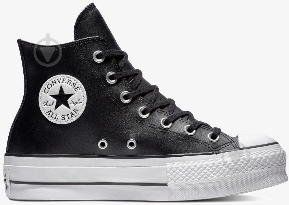 Кроссовки Converse CHUCK TAYLOR ALL STAR LEATHER PLATFORM 561675C р.42 - фото 1