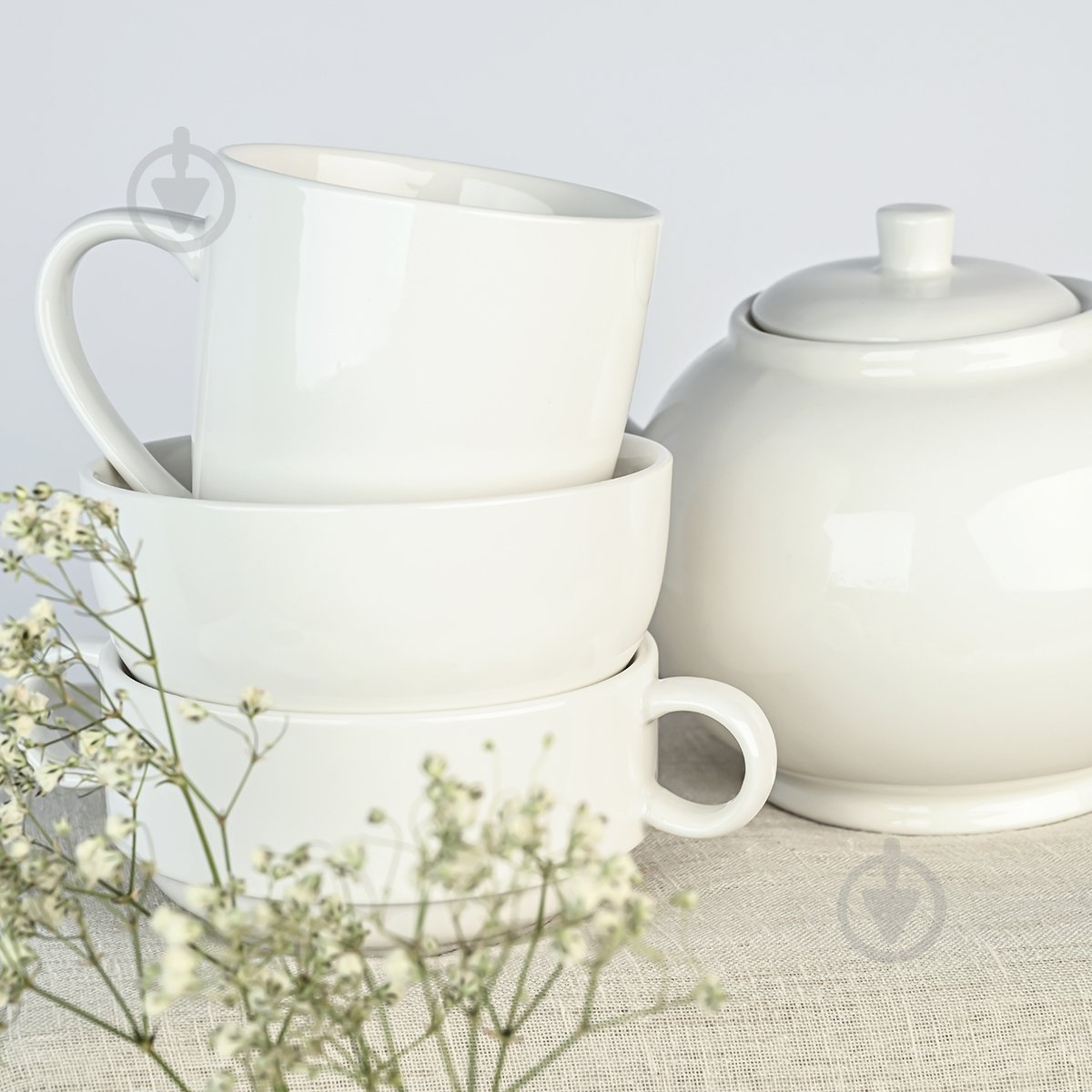 Кружка MVM Жемчужина 330 мл KP-99 White - фото 3