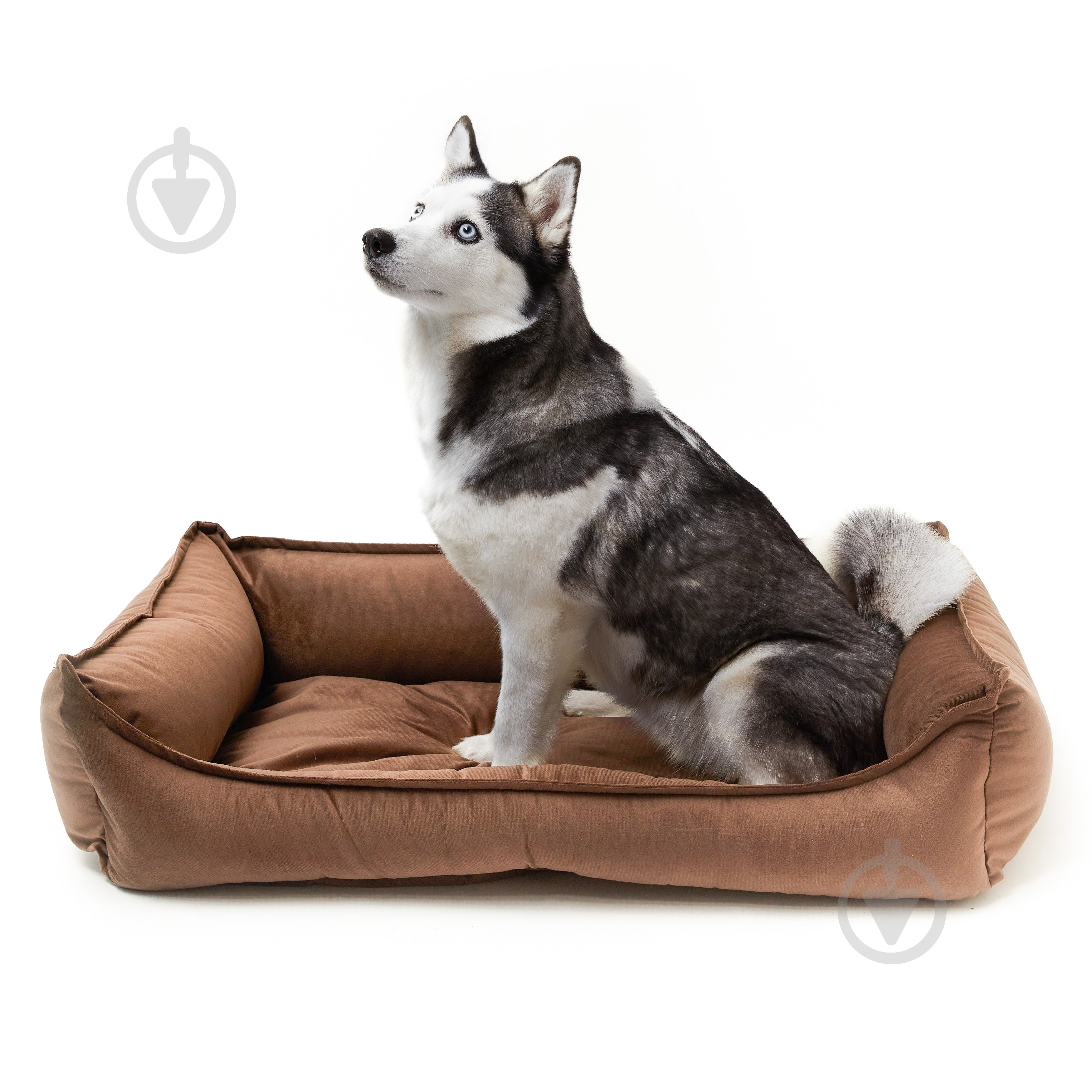 Лежак PETBED Комфорт 2XL 100х70 см h-25 см велюр коричневый - фото 5 Лежак PETBED Комфорт 2XL 100х70 см h-25 см велюр коричневый - фото 5
