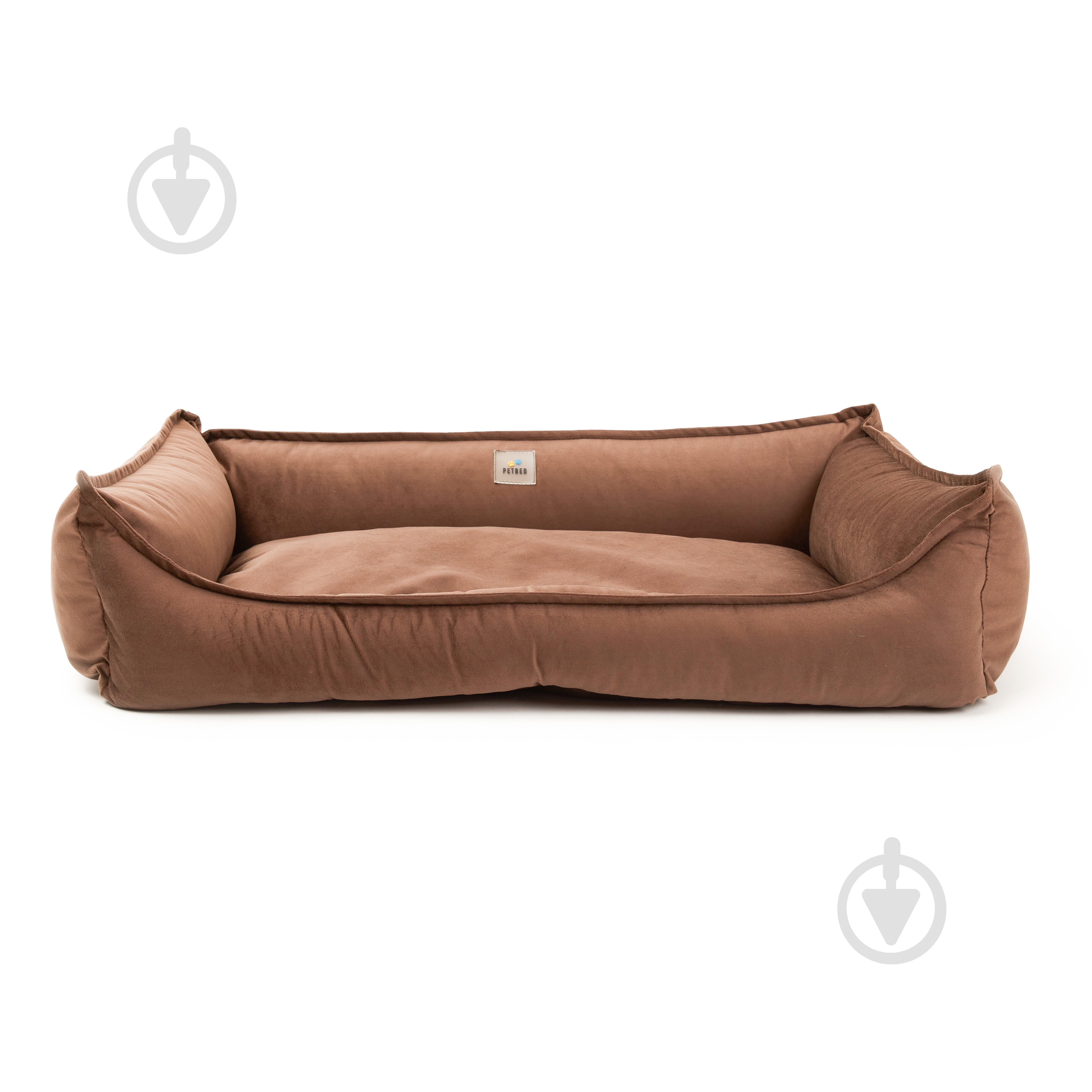 Лежак PETBED Комфорт 2XL 100х70 см h-25 см велюр коричневый - фото 3 Лежак PETBED Комфорт 2XL 100х70 см h-25 см велюр коричневый - фото 3