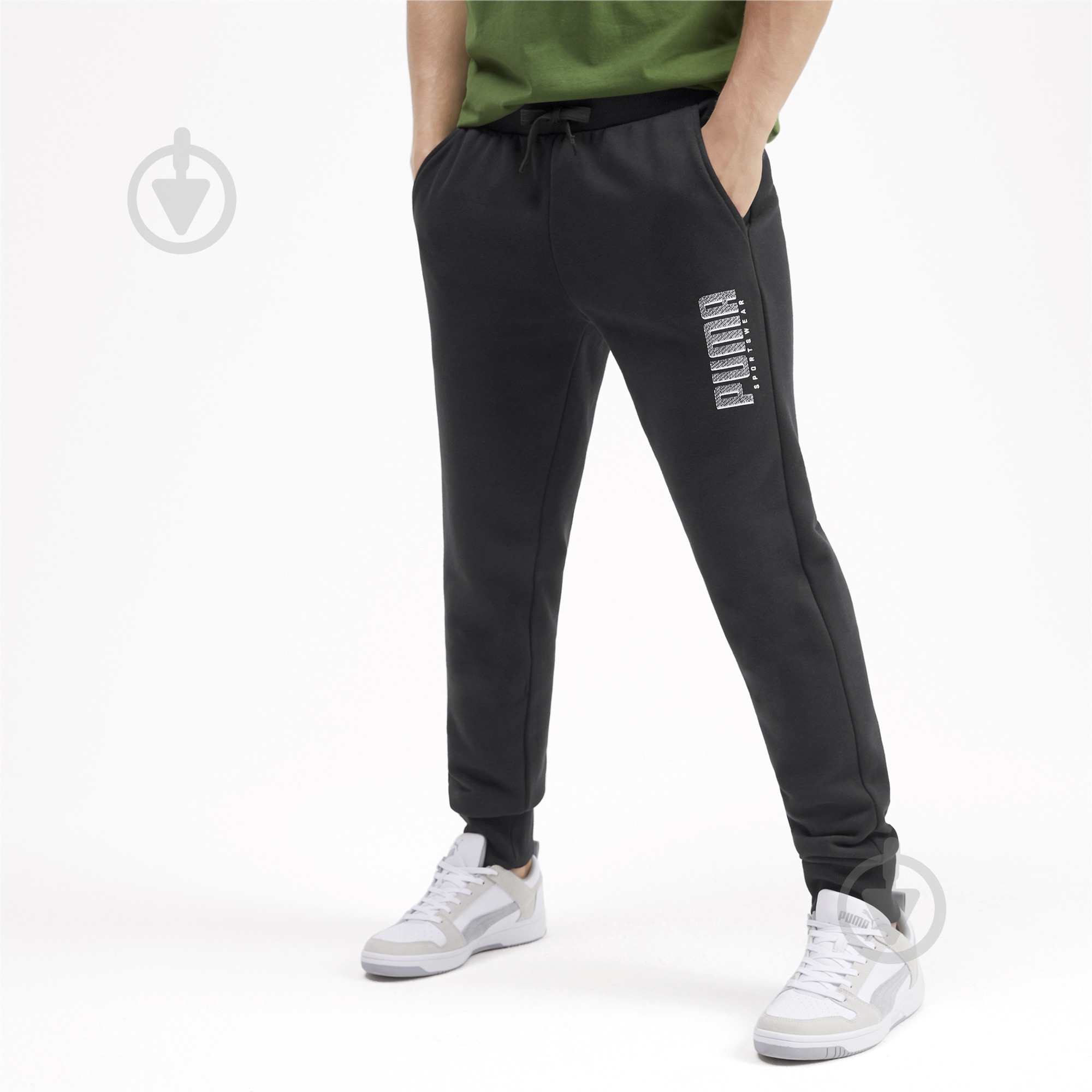 Брюки Puma Athletics Pants FL cl 58016201 р. L черный - фото 1