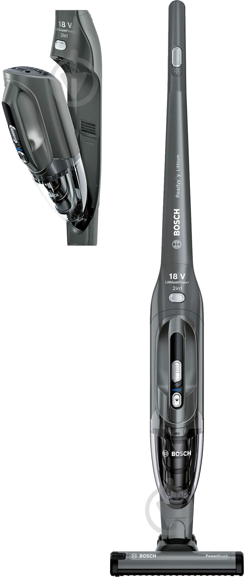 Пылесос аккумуляторный Bosch BBHL21841 dark grey - фото 2 Пылесос аккумуляторный Bosch BBHL21841 dark grey - фото 2