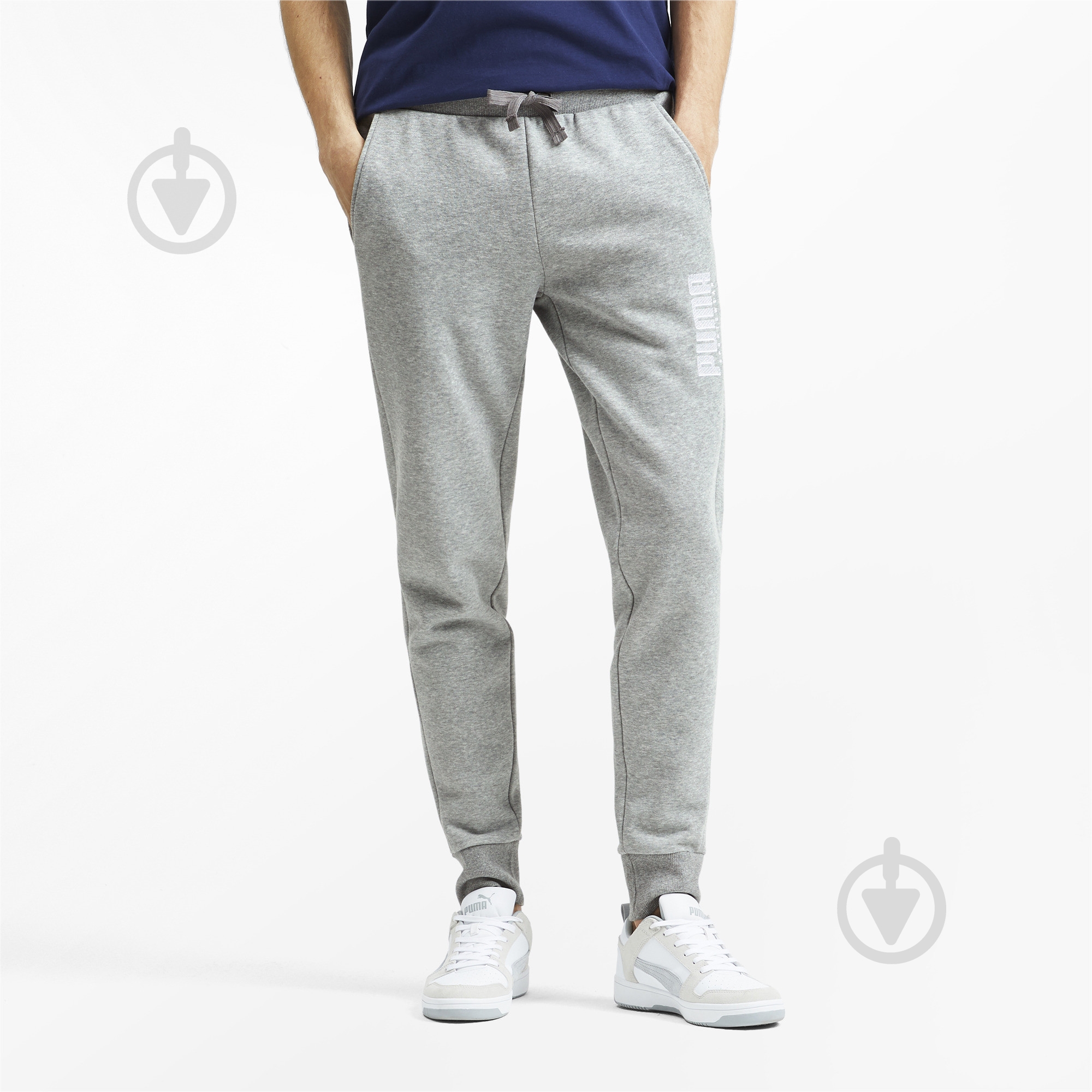Брюки Puma Athletics Pants FL cl 58016203 р. S серый - фото 1 Брюки Puma Athletics Pants FL cl 58016203 р. S серый - фото 1
