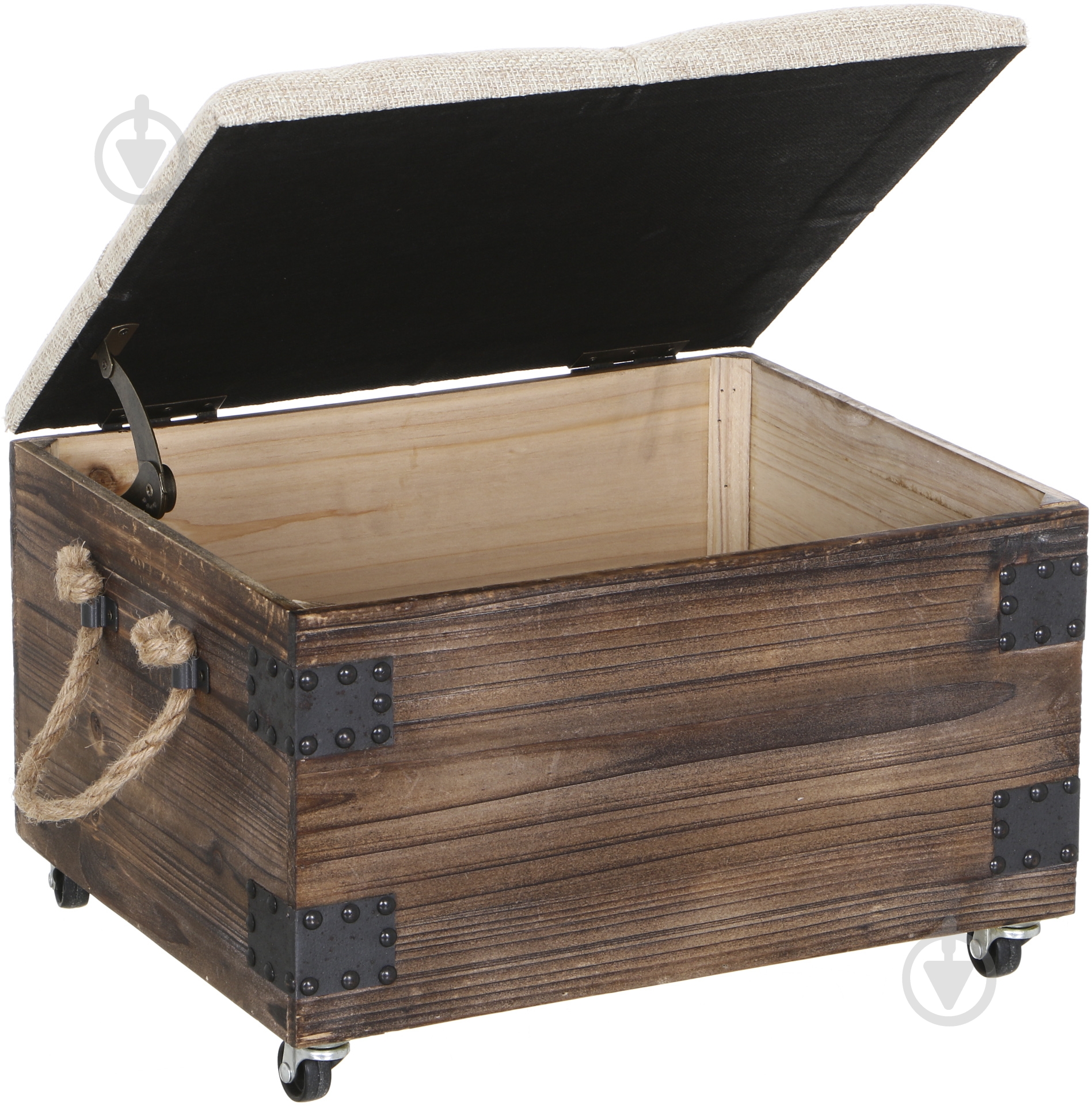 Сундук-пуф Loft 320x400x280 мм коричневый - фото 3