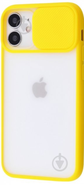 Чохол PRC Camera Protect Matte Case (PC+TPU) для Apple iPhone 12 Mini yellow - фото 1 Чохол PRC Camera Protect Matte Case (PC+TPU) для Apple iPhone 12 Mini yellow - фото 1