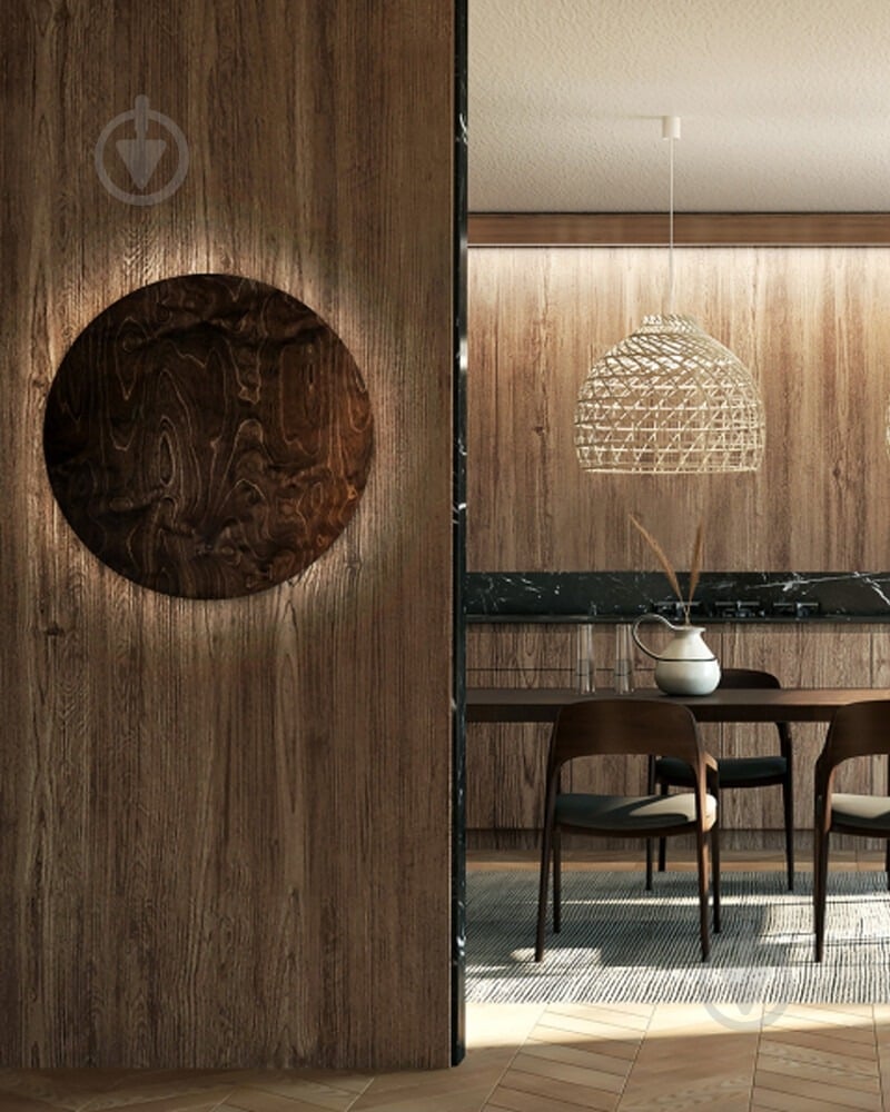 Бра Nowodvorski Ring Timber 1x16 Вт LED-модуль коричневый 11292 - фото 2