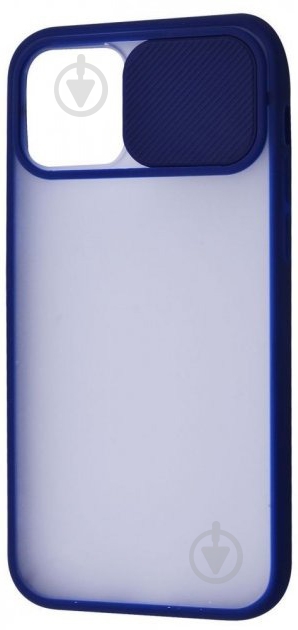 Чехол PRC Camera Protect Matte Case (PC+TPU) для Apple iPhone 12 Pro Max blue - фото 1