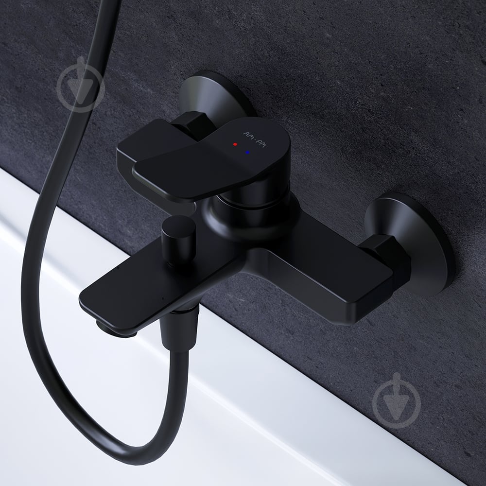 Змішувач для ванни/душу AM.PM чорний X-Joy F85A10022 - фото 2 Змішувач для ванни/душу AM.PM чорний X-Joy F85A10022 - фото 2