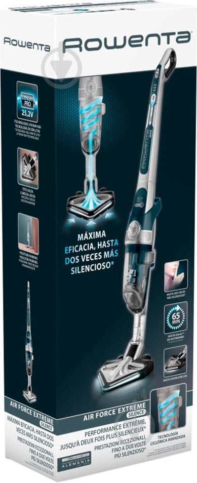 Пилосос акумуляторний Rowenta RH8970WO silver/blue - фото 5