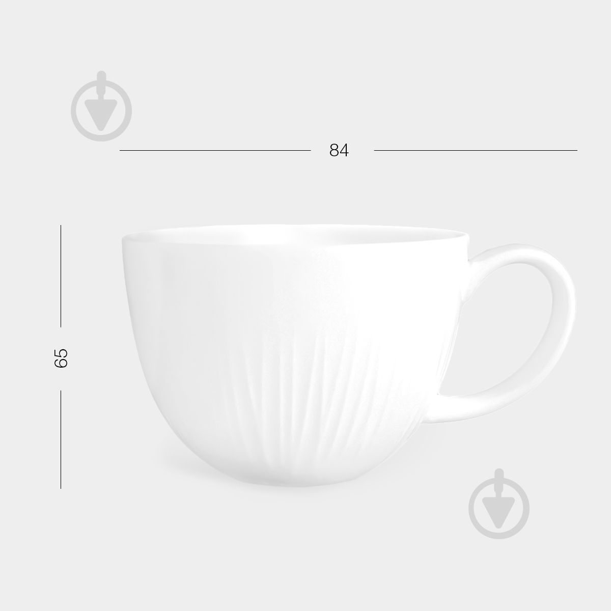 Чашка для кофе MVM Луч 90 мл KP-116 White - фото 13