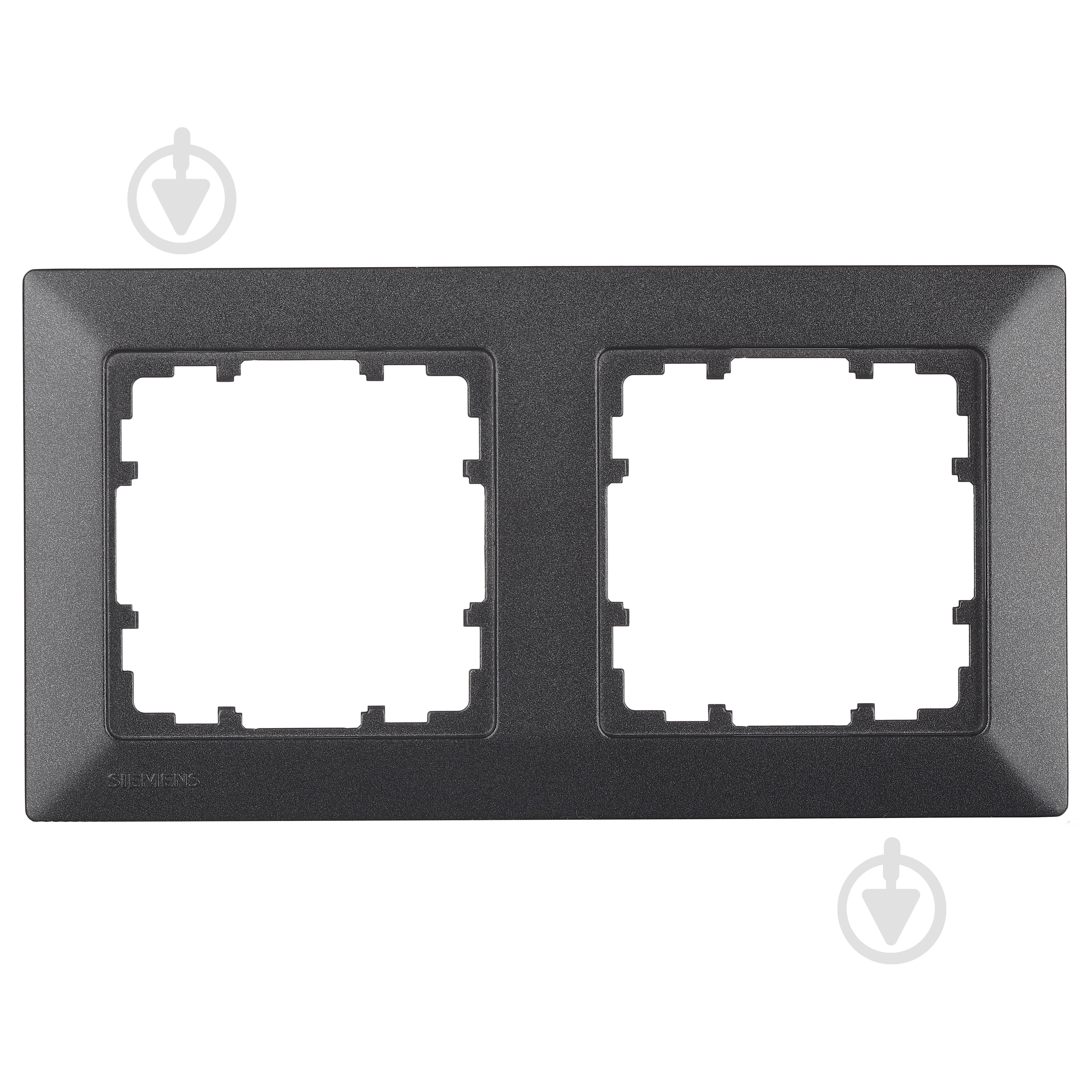 Рамка двухместная Siemens Line карбон 5TG25526 - фото 1