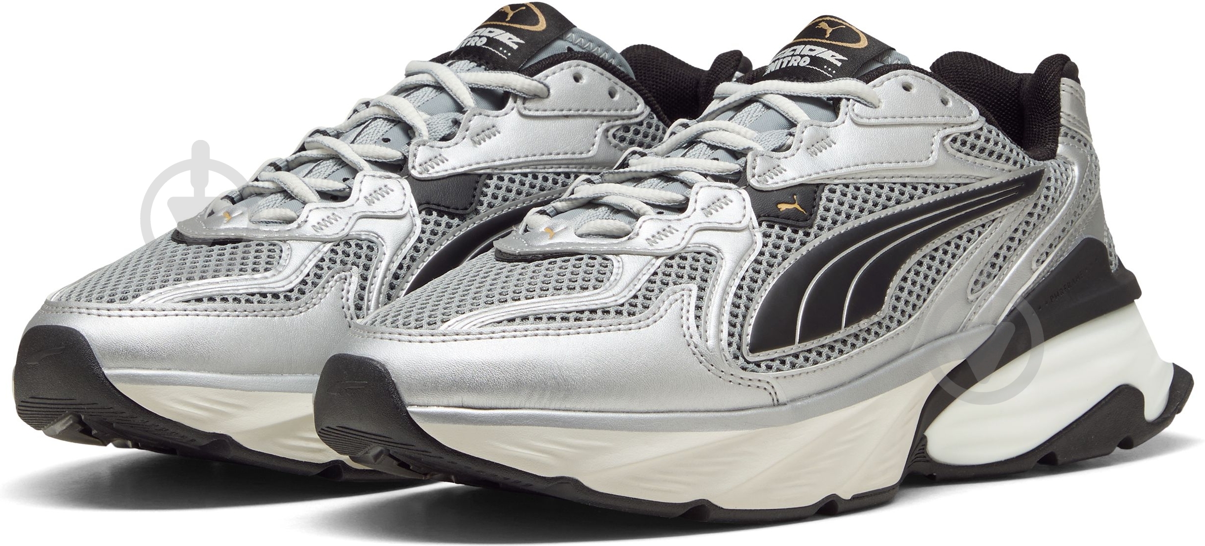 Кросівки чоловічі Puma Fade Nitro LS 40620304 р.45 сірі - фото 4