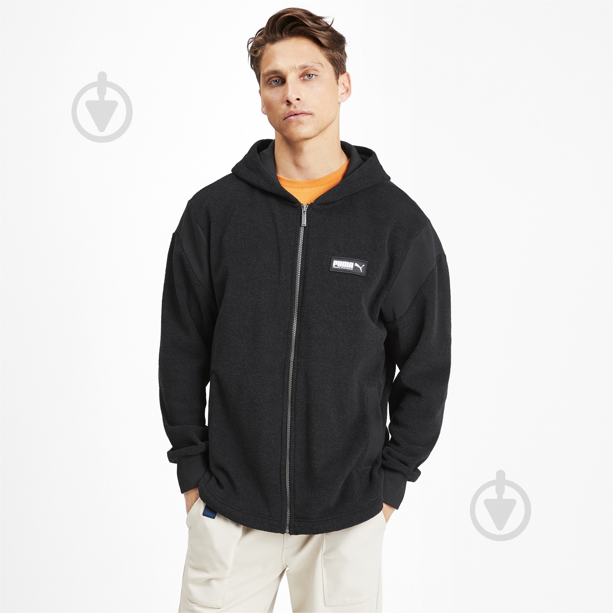 Джемпер Puma Fusion Hooded Jacket 58017301 р. M черный - фото 1