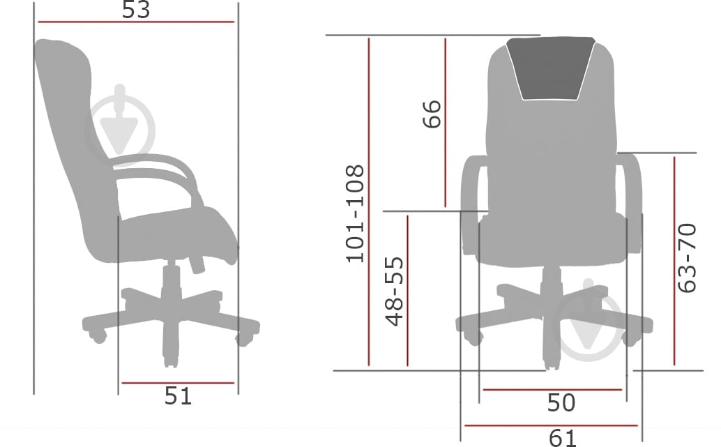 Кресло Richman Фиджи Пластик М-1 черный - фото 3