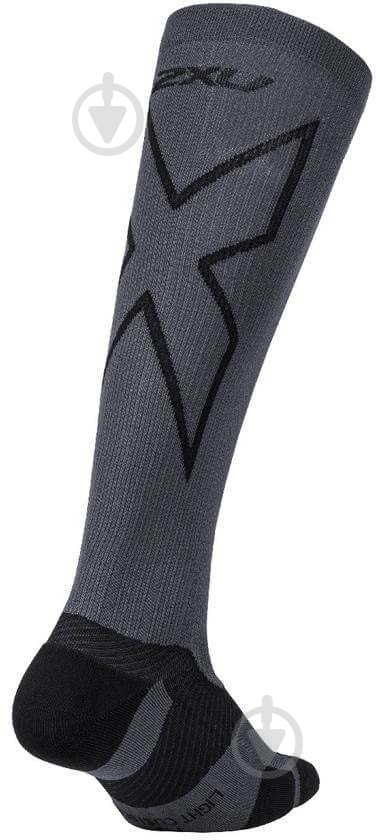 Шкарпетки 2XU Vectr Light Cushion FullLength M1 (р.38-41,5/икра 32-37 см.) UA5155e_TTM/BLK р.38-41,5 чорний - фото 2