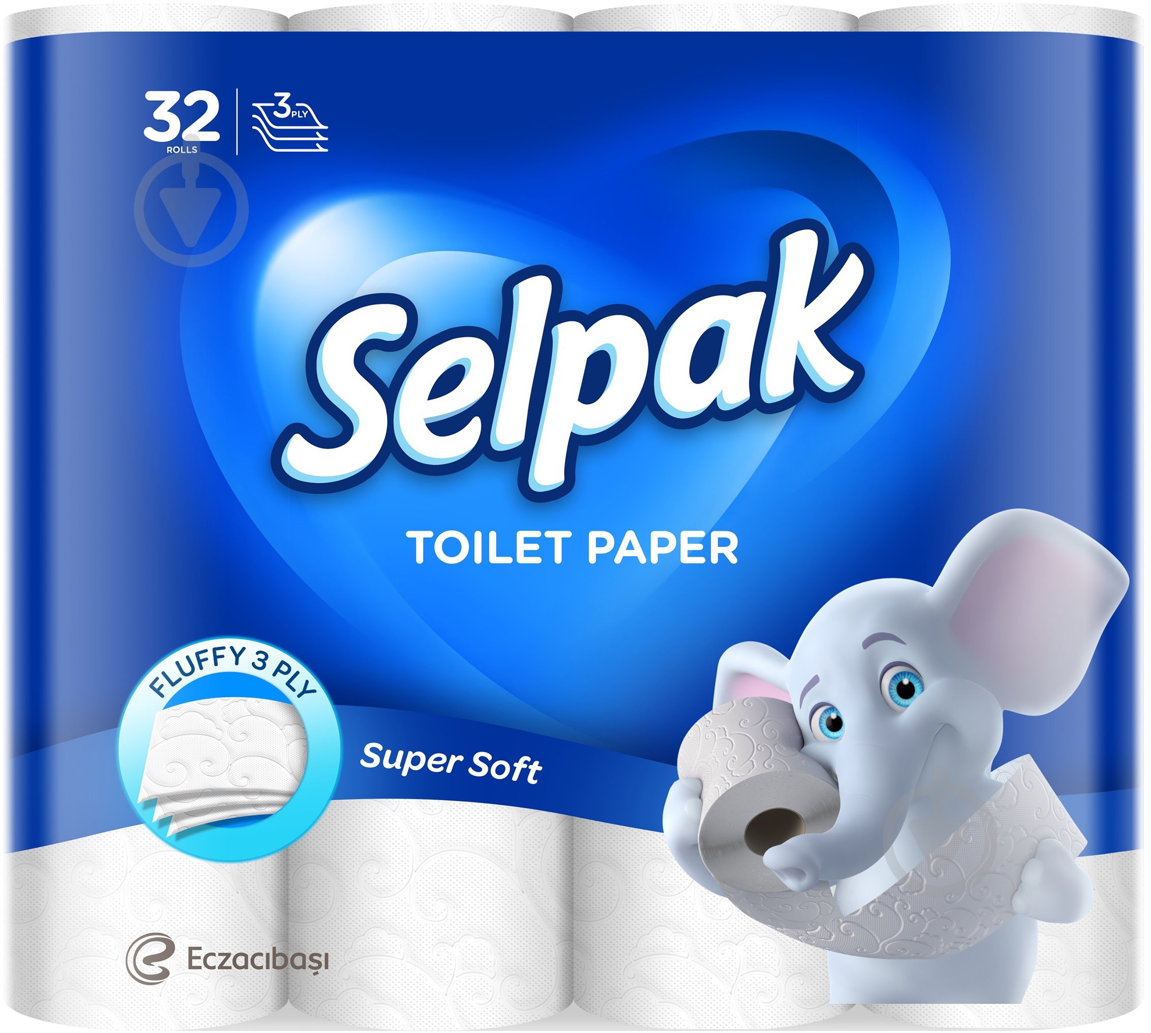 Туалетная бумага Selpak Super Soft трехслойная 32 шт. - фото 1