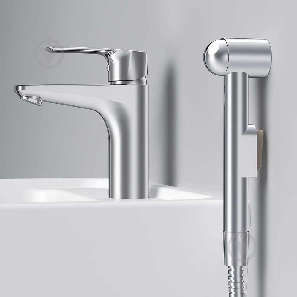 Смеситель для умывальника AM.PM с гигиеническим душем Gem F90E03000 - фото 5