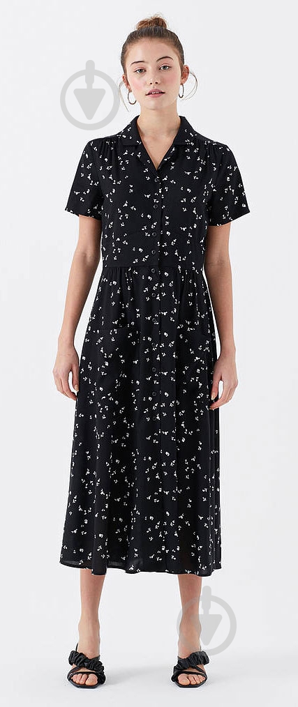 Платье Mavi SHORT SLEEVE DRESS 130824-28614 р.M черный - фото 3 Платье Mavi SHORT SLEEVE DRESS 130824-28614 р.M черный - фото 3