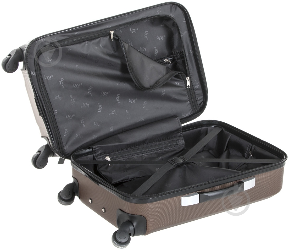 Валіза UP! (Underprice) 44 л коричневий 60-1217 52x35x24 см - фото 3