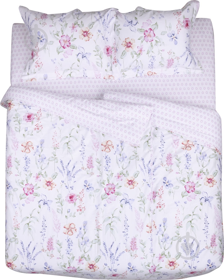 Комплект постельного белья Flora розовый с рисунком La Nuit - фото 1