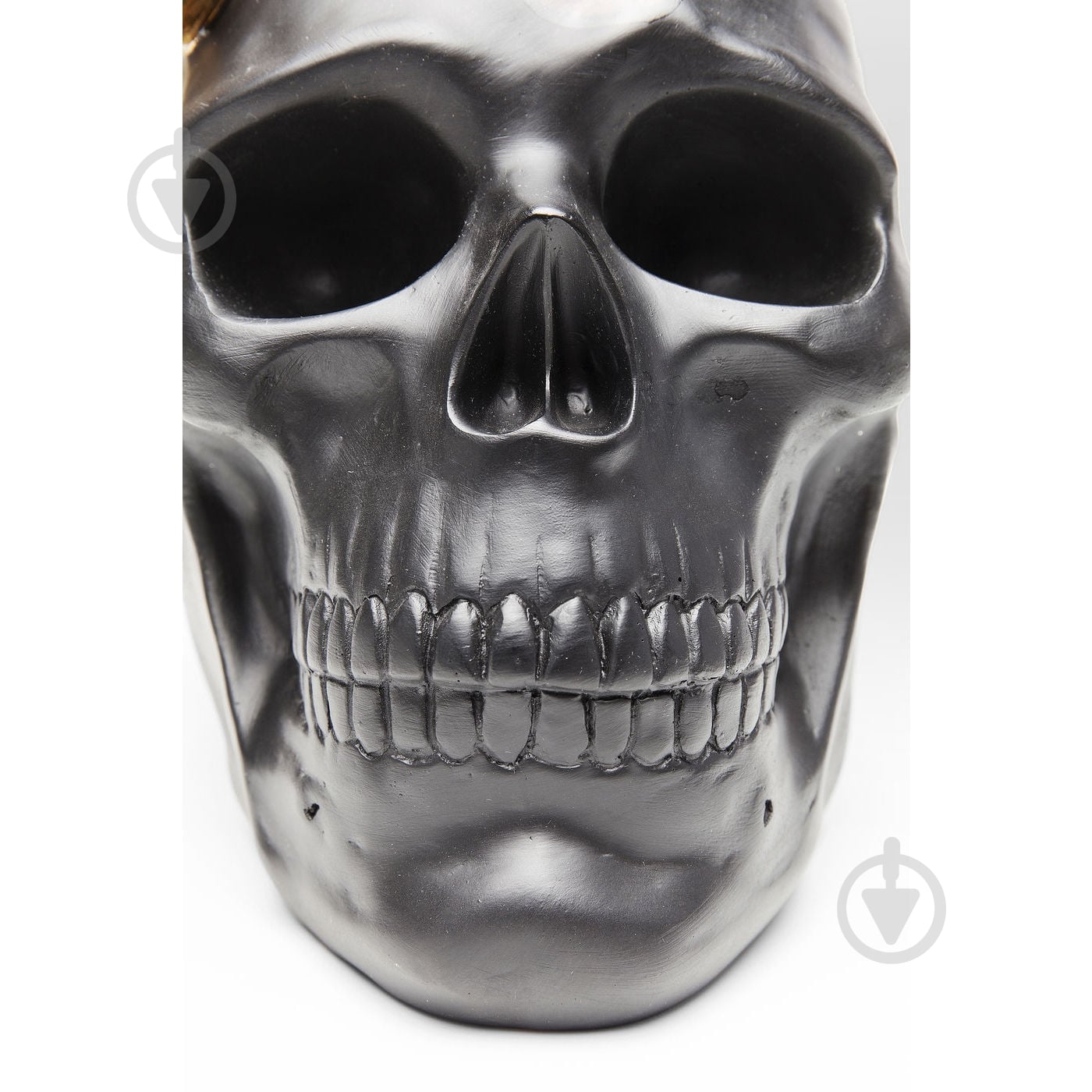 Статуэтка декоративная KARE Design Flower Skull 22х17х24 см черный - фото 4