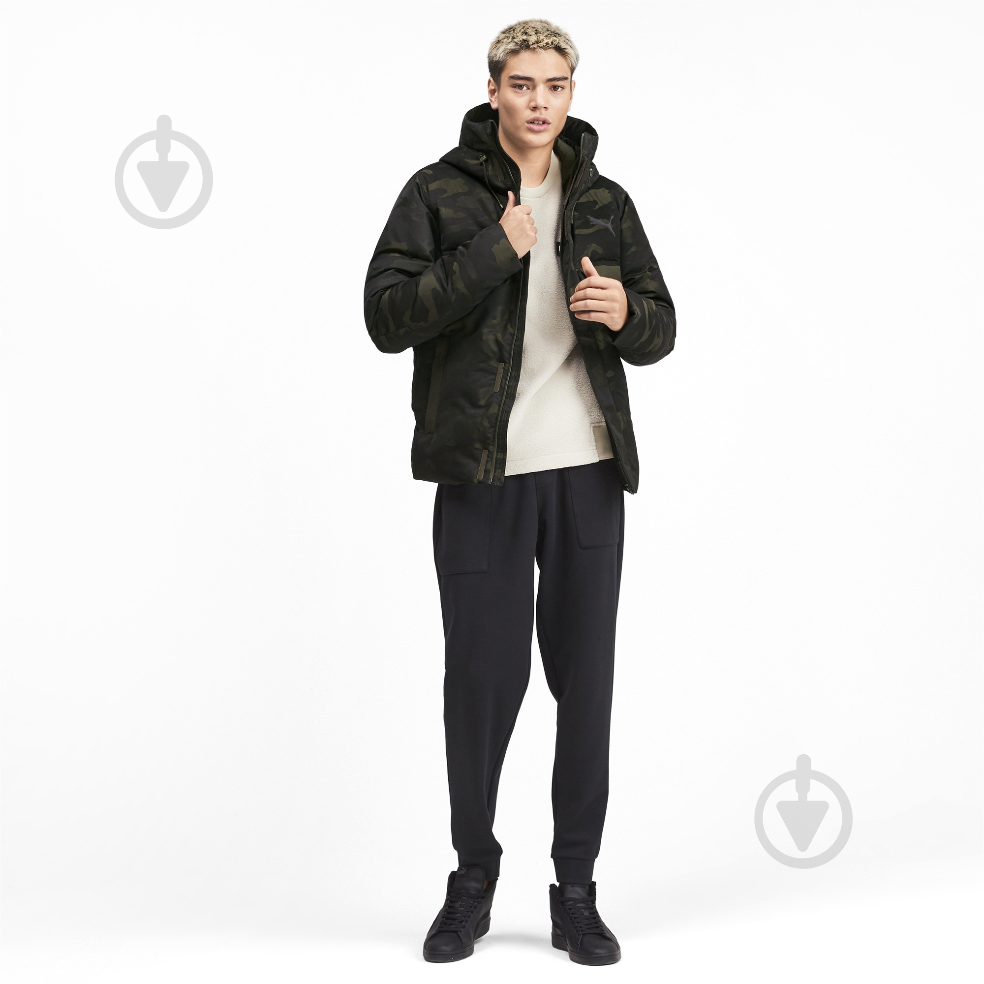 Куртка мужская демисезонная Puma 480 Camo Down Jacket 58044470 р.XL зеленая - фото 5 Куртка мужская демисезонная Puma 480 Camo Down Jacket 58044470 р.XL зеленая - фото 5