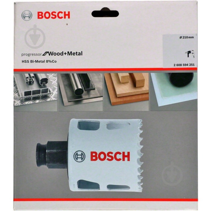 Коронка Bosch PROGRESSOR 210 мм 2608594251 - фото 2