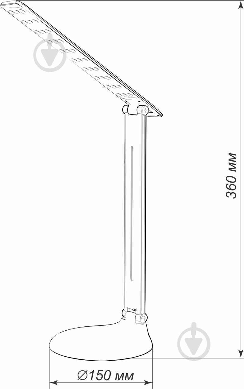 Настольная лампа офисная LightMaster DE1142 LED 10 Вт голубой - фото 7