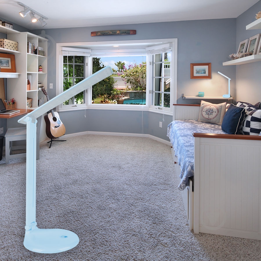 Настольная лампа офисная LightMaster DE1142 LED 10 Вт голубой - фото 6