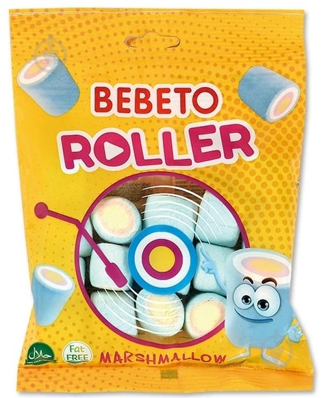 Маршмеллоу BEBETO Роллер 12 шт 60 г - фото 1