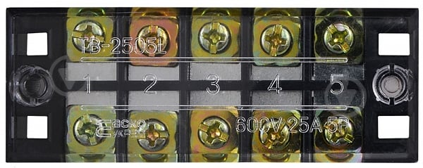 Колодка клеммная АСКОУКРЕМ TB2505 черный A0130050009 - фото 2 Колодка клеммная АСКОУКРЕМ TB2505 черный A0130050009 - фото 2