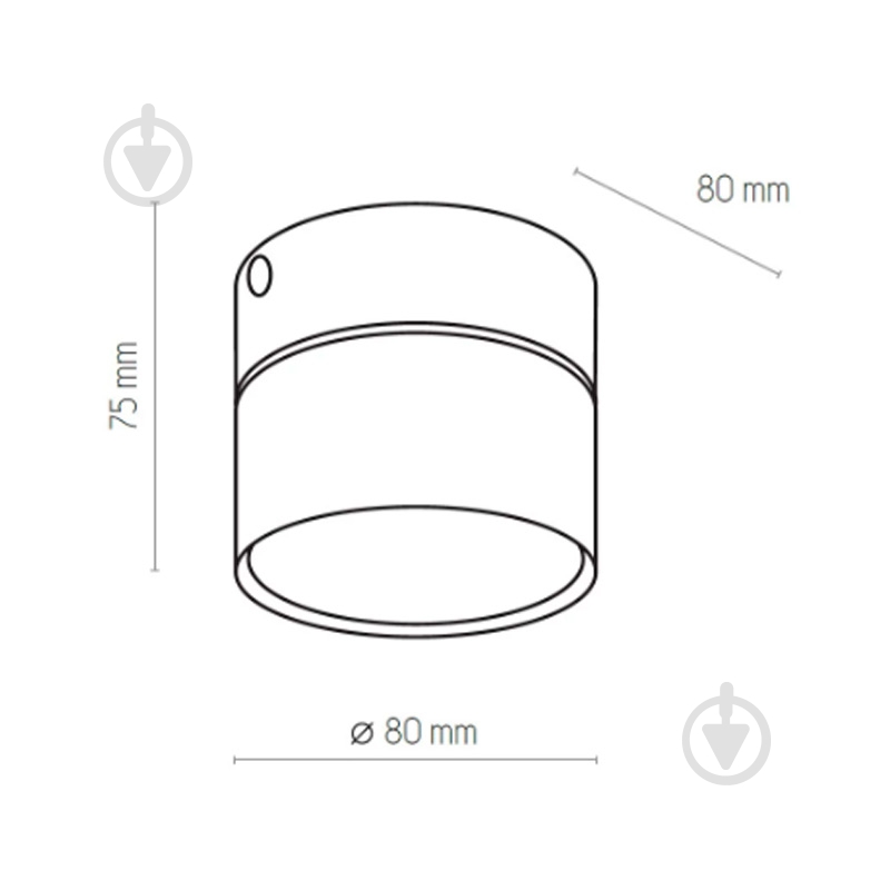 Светильник точечный TK Lighting Space 80x75 мм GX53 белый - фото 2
