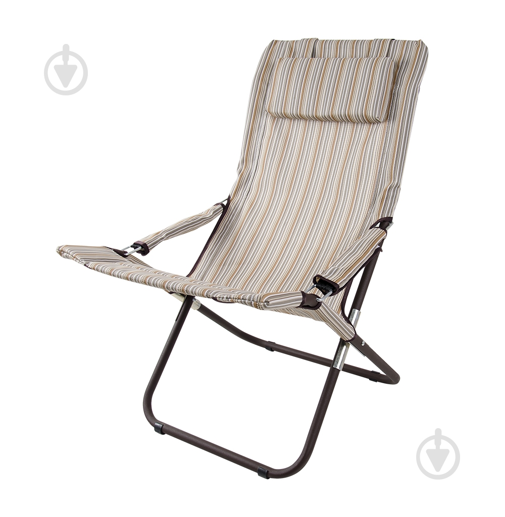 Шезлонг раскладной Vitan Горизонт бежевый - фото 1