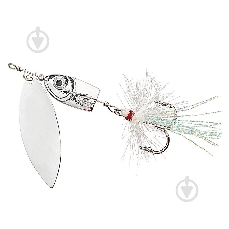Блесна-вертушка Balzer 7 г COLONEL REALITI 3D LEAD HEAD SPINNER silver - фото 1