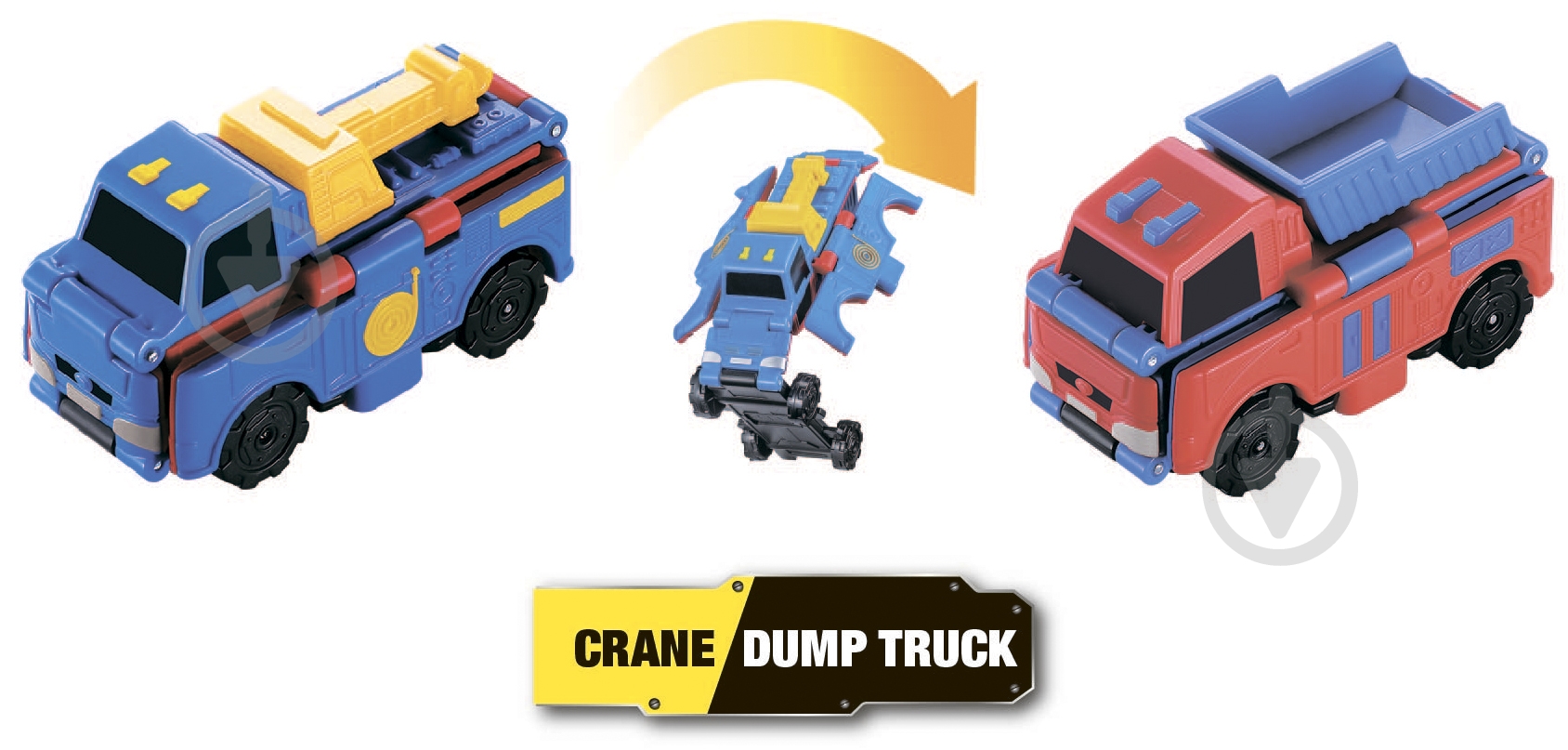 Машинка-трансформер Flip Cars Кран та самоскид EU463875-01 - фото 5