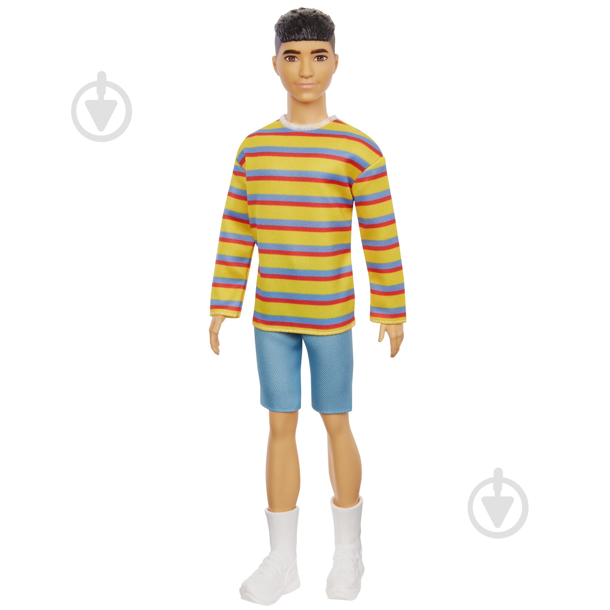 Кукла Barbie Кен "Модник" в полосатом джемпере GRB91 - фото 1