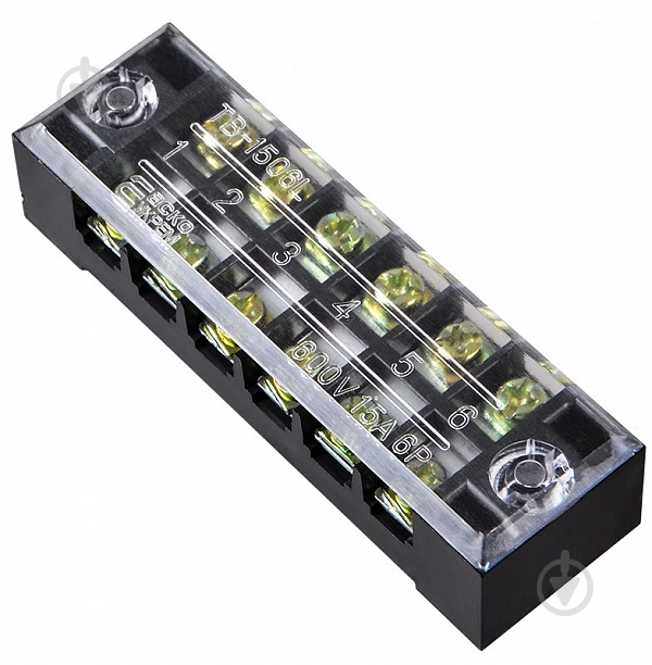 Колодка клемна АСКОУКРЕМ TB1506 чорний A0130050004 - фото 1