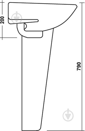 Умывальник Sonet MATIZ (55х41см) - фото 4 Умывальник Sonet MATIZ (55х41см) - фото 4